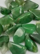 Green Chalcedony Tumbled Stone from Brazil