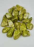 Epidote Tumbled Stone from Brazil