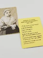 Prayer card to Saint Bernadette