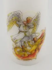 Candle Saint Michael the Archangel and the Dragon