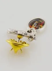 Pin Medal of Our Lady of Lourdes - 3cm