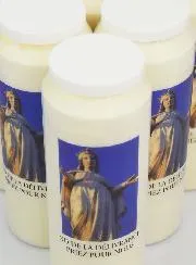 6 Sanctuary Candles Our Lady of Deliverance - 17.5cm