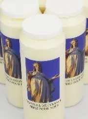 10 Sanctuary Candles Our Lady of Deliverance - 17.5cm