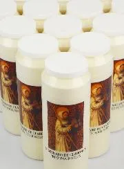 Set of 20 Sanctuary Candles Saint Bernard of Clairvaux - 17.5cm
