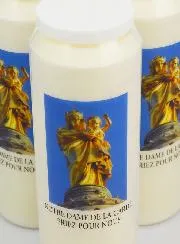 3 Sanctuary Candles Our Lady of Guard - 17.5cm