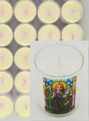 24 Votive Candles Holy Archangel Gabriel
