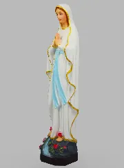 Religious Statue of Our Lady of Lourdes Painted– 40 cm