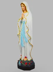 Religious Statue of Our Lady of Lourdes Painted – 50cm