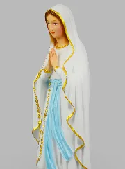 Religious Statue of Our Lady of Lourdes Painted – 50cm
