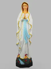 Religious Statue of Our Lady of Lourdes Painted – 60 cm