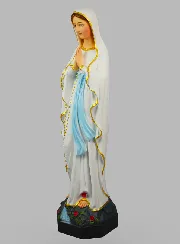 Religious Statue of Our Lady of Lourdes Painted – 60 cm