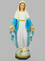 Handpainted Religious Statue Our Lady of Miracles - 60cm