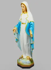 Handpainted Religious Statue Our Lady of Miracles - 60cm