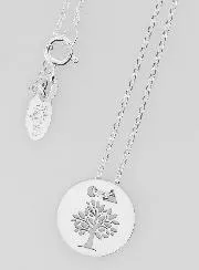 Religious Necklace Tree of Life Token - 925 Silver