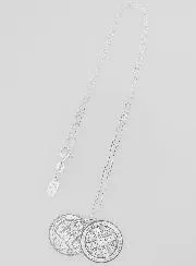 Silver Religious Necklace Saint Benedict 20 mm