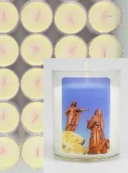 Set 48 Votive Candles Our Lady of Laus
