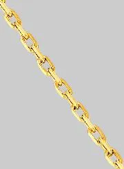 Cable Trace Chain Necklace 1mm - 9k Gold 50cm