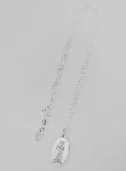 Virgin Mary Medal + Necklace - Solid Silver