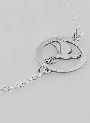 Sterling Silver Bracelet - Dove and Branch