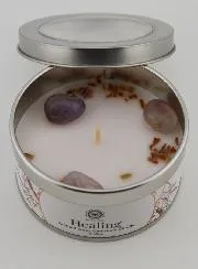 Aromatherapy Scented Candle - Green Aventurine and Patchouli
