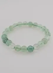 Green Fluorite Gemstone Bracelet - 8mm