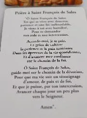 Religious Incense Lavender + Prayer to St Francis of Sales