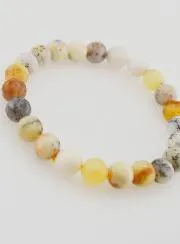 Dendritic Opal Gemstone Bracelet - 8 mm