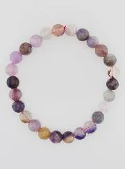 Multicoloured Fluorite Gemstone Bracelet AA - 6 mm