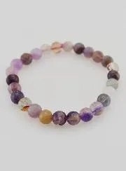 Multicoloured Fluorite Gemstone Bracelet AA - 6 mm