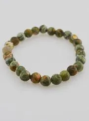 Rhyolite Gemstone Bracelet - 8 mm