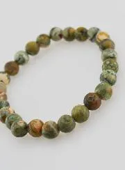 Rhyolite Gemstone Bracelet - 8 mm