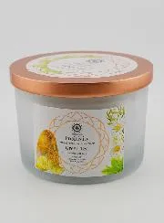 Scented Candle Aromatherapy 256g - Green Tea and Citrine