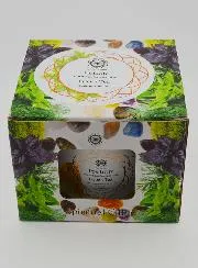 Scented Candle Aromatherapy 256g - Green Tea and Citrine