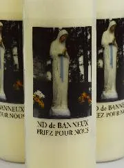 3 Sanctuary Candles Our Lady of Banneux