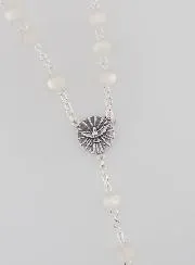 Confirmation Rosary Holy Spirit - White