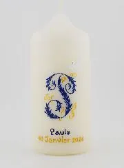 Confirmation Keepsake Candle Holy Spirit - Blue