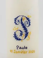 Confirmation Keepsake Candle Holy Spirit - Blue