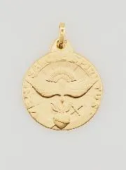 Holy Spirit Confirmation Medal 18 Carat Gold