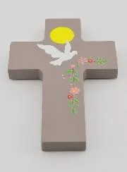 Wooden Cross Confirmation Remembrance - Holy Spirit