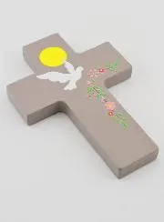 Wooden Cross Confirmation Remembrance - Holy Spirit