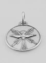 Confirmation Keepsake Medal - Dove 925 Silver