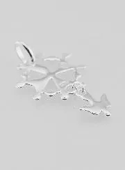 Confirmation Cross Pendant - Holy Spirit Silver