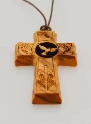 Confirmation Cross Pendant - Holy Spirit Dove