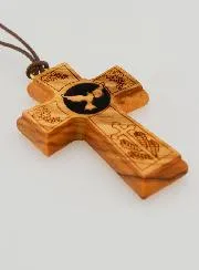 Confirmation Cross Pendant - Holy Spirit Dove