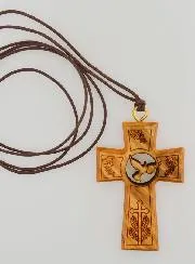 Confirmation Cross Pendant - Holy Spirit Dove