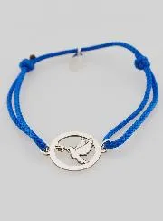 Silver and Cord Bracelet - Holy Spirit