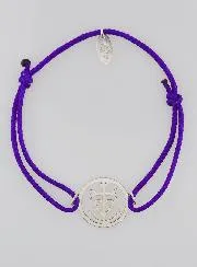 Silver and Rope Bracelet - Cross of Camargue