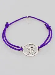 Silver and Rope Bracelet - Cross of Camargue