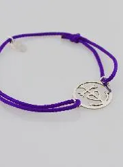 Silver and Rope Bracelet - Cross of Camargue