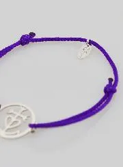 Silver and Rope Bracelet - Cross of Camargue